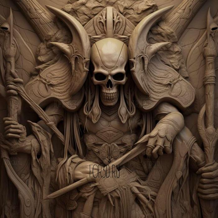 Gods of Death 3 stl model for CNC